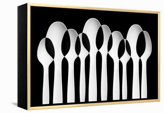 Spoons Abstract: Forest-Jacqueline Hammer-Framed Premier Image Canvas