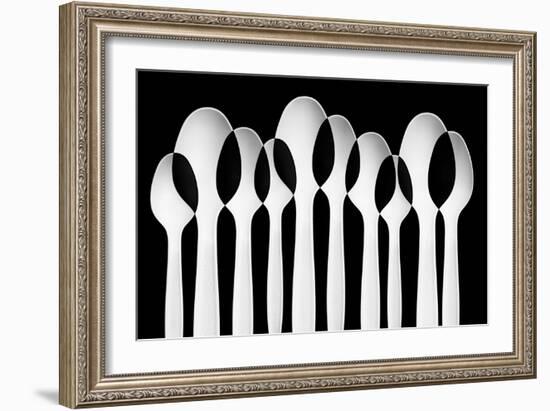 Spoons Abstract: Forest-Jacqueline Hammer-Framed Photographic Print