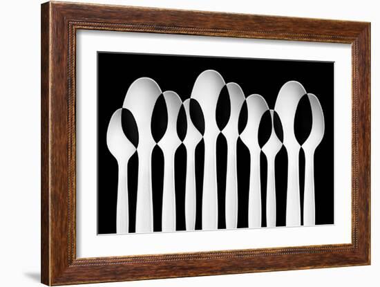 Spoons Abstract: Forest-Jacqueline Hammer-Framed Photographic Print