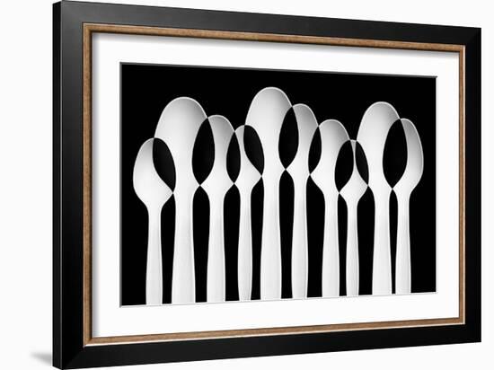 Spoons Abstract: Forest-Jacqueline Hammer-Framed Photographic Print