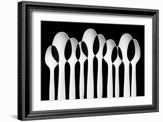 Spoons Abstract: Forest-Jacqueline Hammer-Framed Photographic Print