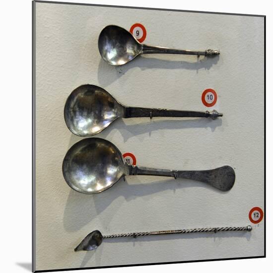 Spoons and Spatula-null-Mounted Giclee Print