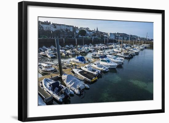 Sport Boat Harbour in Saint Peter Port, Guernsey, Channel Islands, United Kingdom-Michael Runkel-Framed Photographic Print