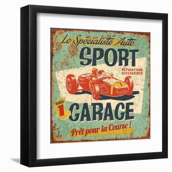 Sport Garage-Bruno Pozzo-Framed Art Print