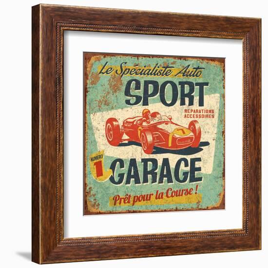 Sport Garage-Bruno Pozzo-Framed Art Print