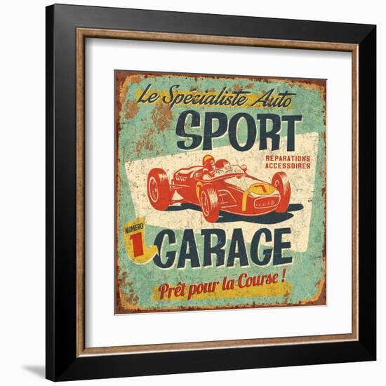 Sport Garage-Bruno Pozzo-Framed Art Print