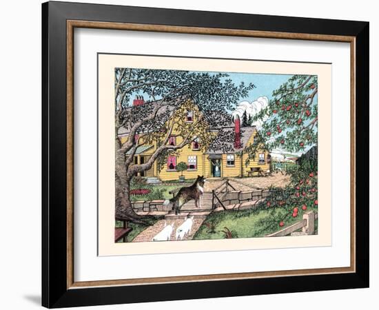 Sport Has Found the Little Pigs, He Shouted-Luxor Price-Framed Art Print