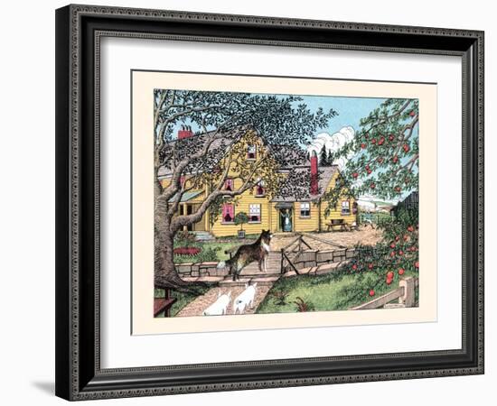 Sport Has Found the Little Pigs, He Shouted-Luxor Price-Framed Art Print
