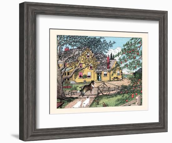 Sport Has Found the Little Pigs, He Shouted-Luxor Price-Framed Art Print