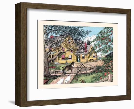 Sport Has Found the Little Pigs, He Shouted-Luxor Price-Framed Art Print