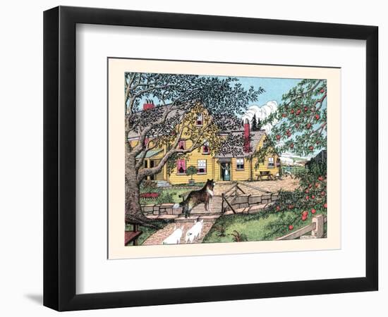 Sport Has Found the Little Pigs, He Shouted-Luxor Price-Framed Art Print