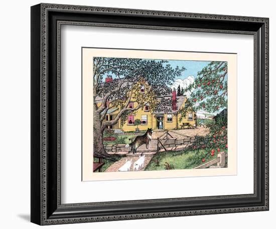 Sport Has Found the Little Pigs, He Shouted-Luxor Price-Framed Art Print