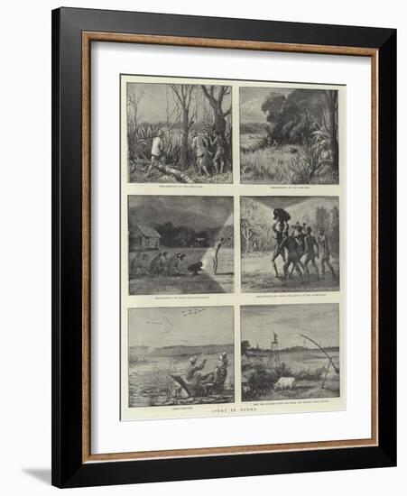 Sport in Burma-Harry Hamilton Johnston-Framed Giclee Print