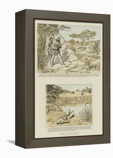 Sport in South Africa-Charles Edwin Fripp-Framed Premier Image Canvas