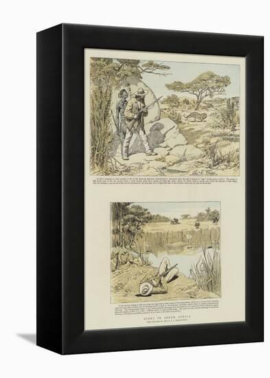 Sport in South Africa-Charles Edwin Fripp-Framed Premier Image Canvas