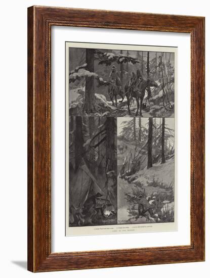 Sport in the Rockies-Richard Caton Woodville II-Framed Giclee Print