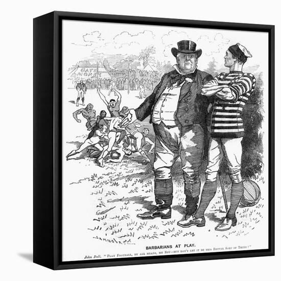 Sport, Rugby, Cartoon-null-Framed Stretched Canvas