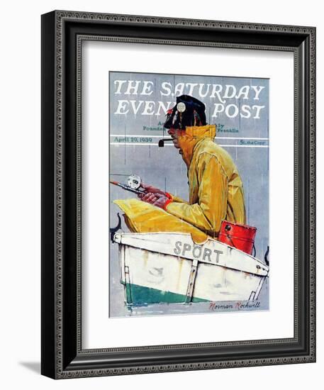 "Sport" Saturday Evening Post Cover, April 29,1939-Norman Rockwell-Framed Giclee Print