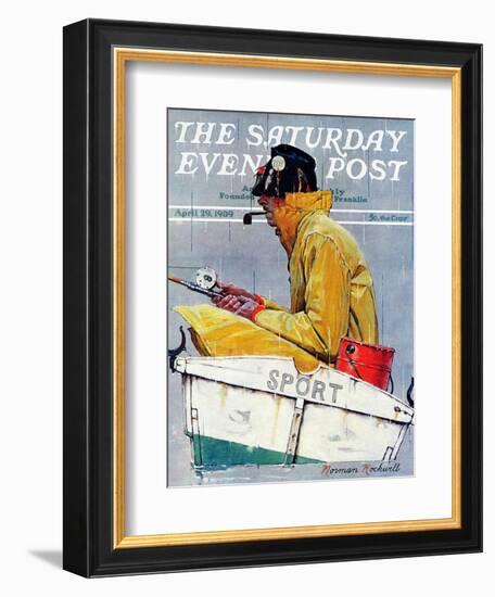 "Sport" Saturday Evening Post Cover, April 29,1939-Norman Rockwell-Framed Giclee Print