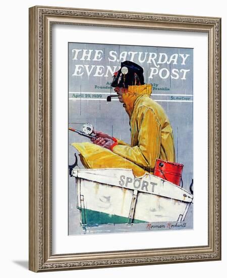 "Sport" Saturday Evening Post Cover, April 29,1939-Norman Rockwell-Framed Giclee Print