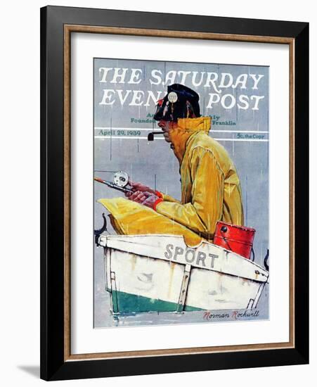 "Sport" Saturday Evening Post Cover, April 29,1939-Norman Rockwell-Framed Giclee Print