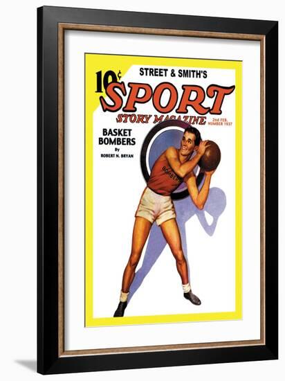 Sport Story Magazine: Basket Bombers-null-Framed Art Print