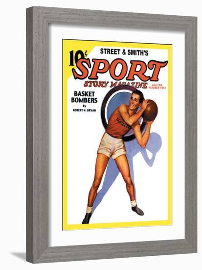 Sport Story Magazine: Basket Bombers-null-Framed Art Print