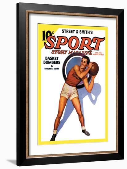 Sport Story Magazine: Basket Bombers-null-Framed Art Print