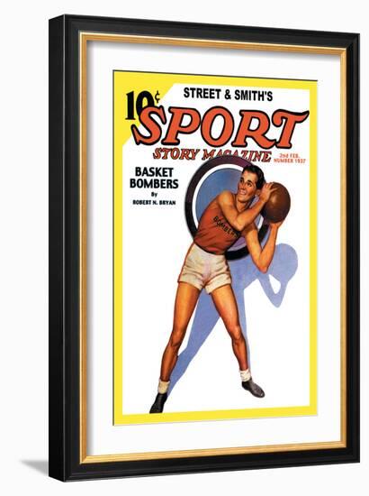 Sport Story Magazine: Basket Bombers-null-Framed Art Print