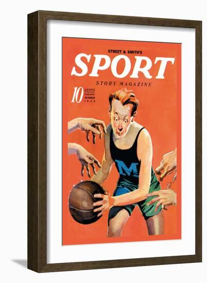 Sport Story Magazine: Stiff Competition-null-Framed Art Print