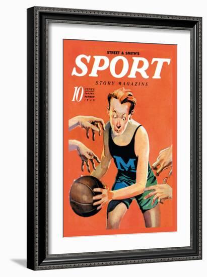 Sport Story Magazine: Stiff Competition-null-Framed Art Print