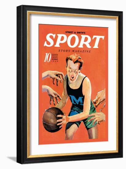 Sport Story Magazine: Stiff Competition-null-Framed Art Print