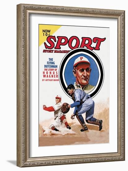 Sport Story Magazine: The Flying Dutchman-null-Framed Art Print