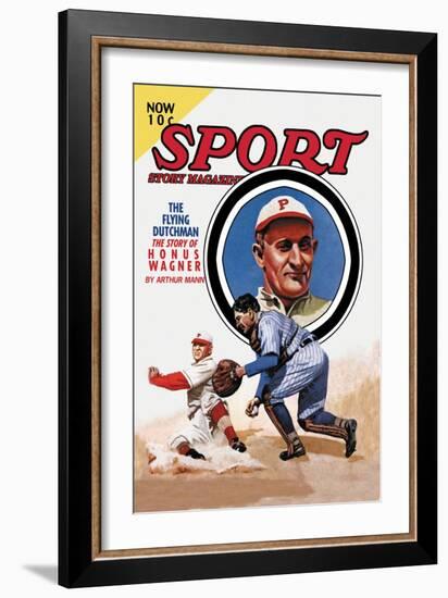 Sport Story Magazine: The Flying Dutchman-null-Framed Art Print