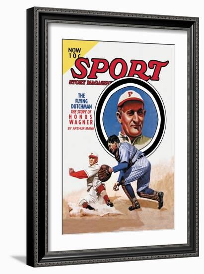 Sport Story Magazine: The Flying Dutchman-null-Framed Art Print