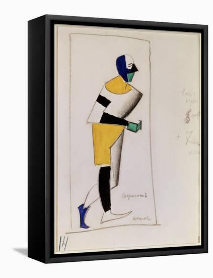 Sportif. Projet De Costume Pour L'opera La Victoire Sur Le Soleil De Alexei Kroutchenykh (Ou Kroutc-Kazimir Severinovich Malevich-Framed Premier Image Canvas