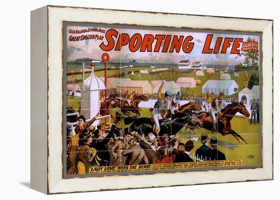 "Sporting Life" poster, 1898-American School-Framed Premier Image Canvas