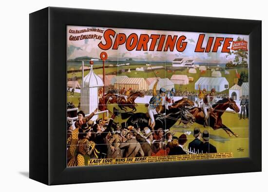 "Sporting Life" poster, 1898-American School-Framed Premier Image Canvas