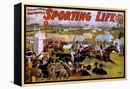 "Sporting Life" poster, 1898-American School-Framed Premier Image Canvas