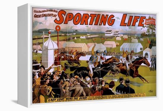 "Sporting Life" poster, 1898-American School-Framed Premier Image Canvas