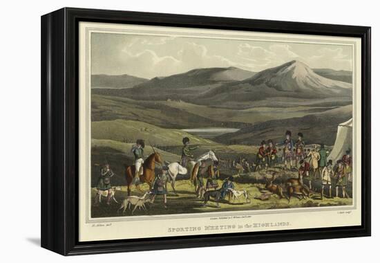 Sporting Meeting in the Highlands-Henry Thomas Alken-Framed Premier Image Canvas