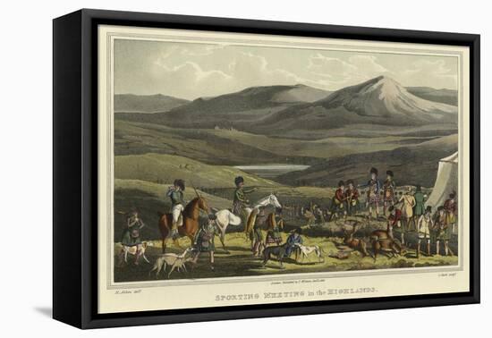 Sporting Meeting in the Highlands-Henry Thomas Alken-Framed Premier Image Canvas