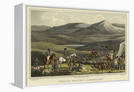 Sporting Meeting in the Highlands-Henry Thomas Alken-Framed Premier Image Canvas