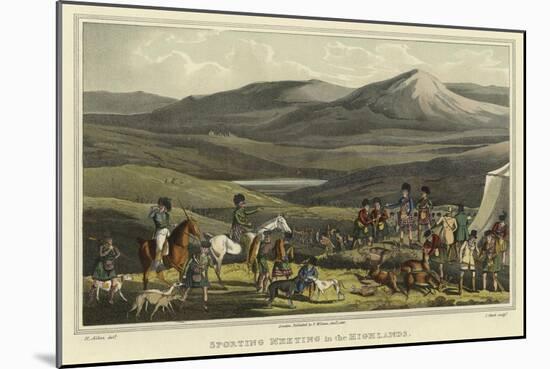 Sporting Meeting in the Highlands-Henry Thomas Alken-Mounted Giclee Print