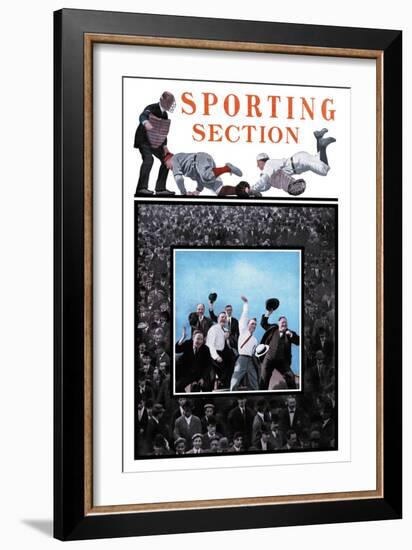 Sporting Section: Hooray!-null-Framed Art Print
