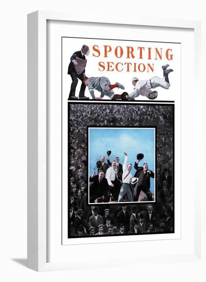 Sporting Section: Hooray!-null-Framed Art Print