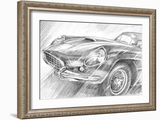 Sports Car Study II-Ethan Harper-Framed Art Print