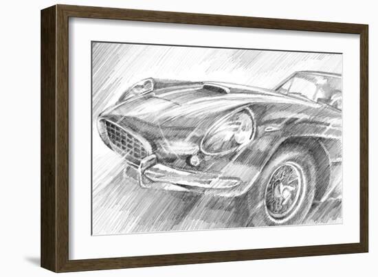 Sports Car Study II-Ethan Harper-Framed Art Print