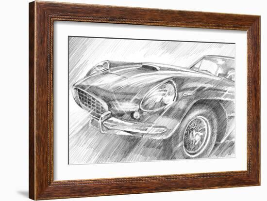 Sports Car Study II-Ethan Harper-Framed Art Print