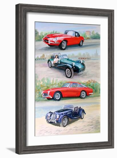 Sports Cars 1960s, 2006-Alex Williams-Framed Giclee Print